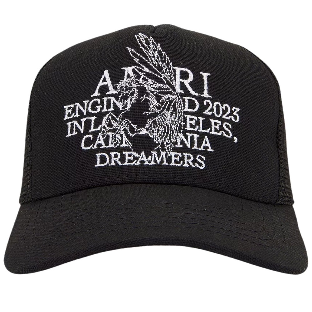 AMIRI Men's Cherub Trucker Cap in Black